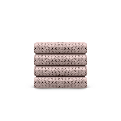 Egyptian Cotton Waffle Washcloth 4pcs