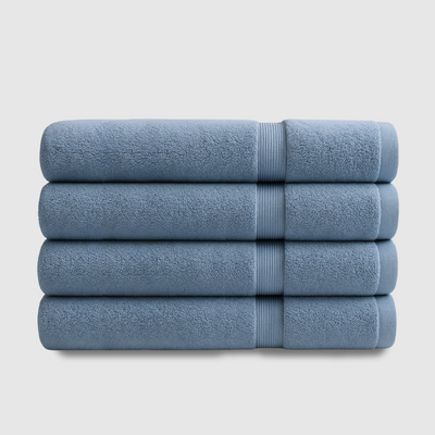 Heavyweight cotton bath towels | 4pcs (55x28in)