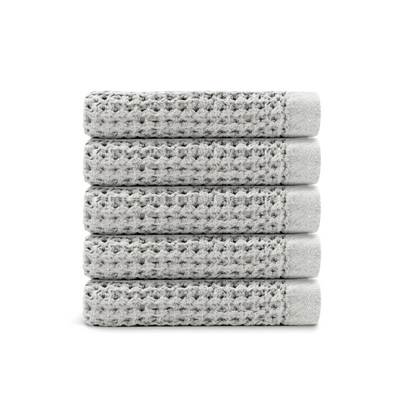 Egyptian Cotton Waffle Hand Towels 5pcs