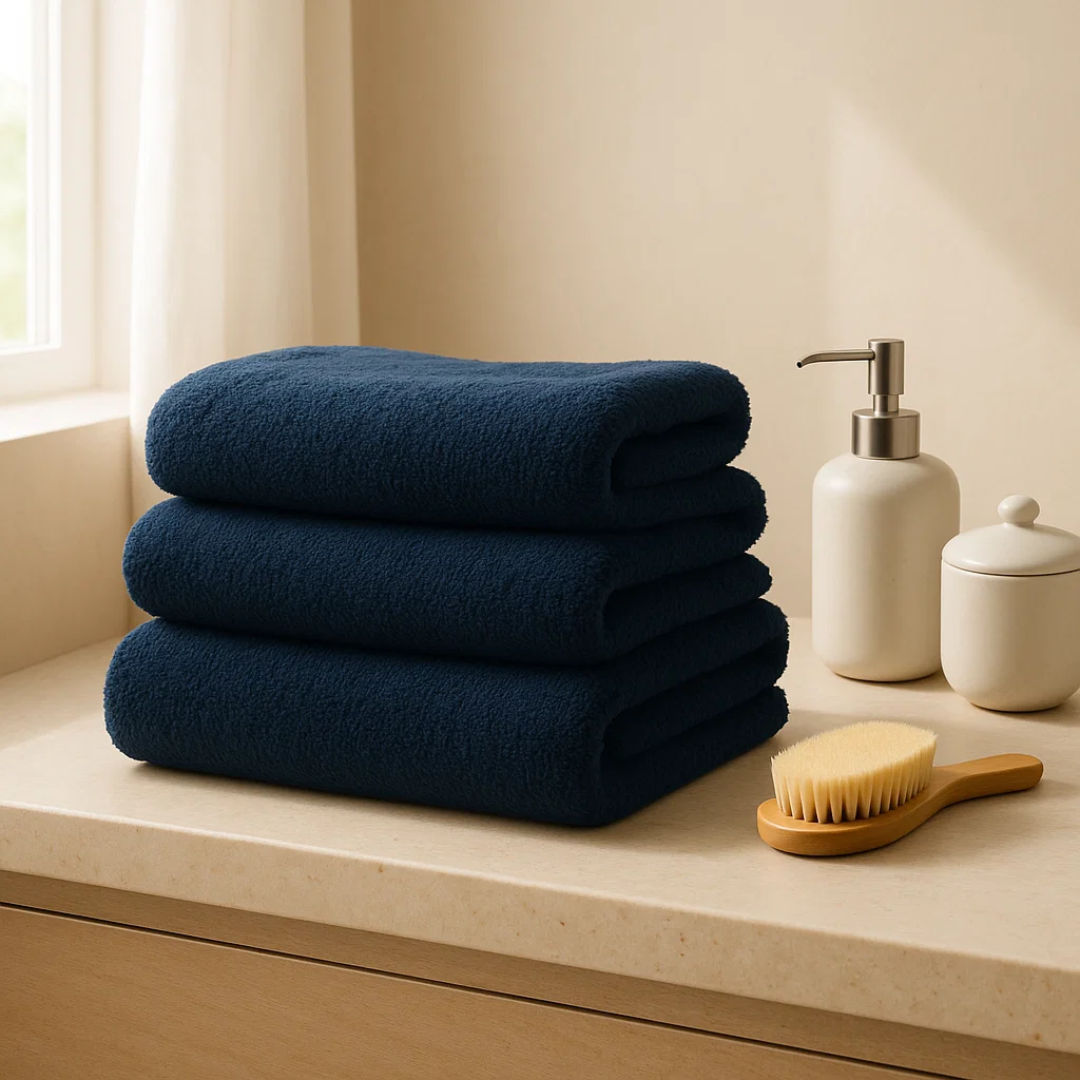 Heavyweight cotton bath towels | 4pcs (55x28in)