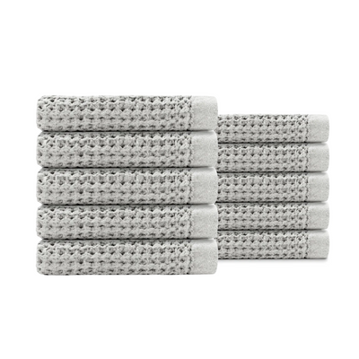 Egyptian Cotton Waffle Hand Towels 10pcs