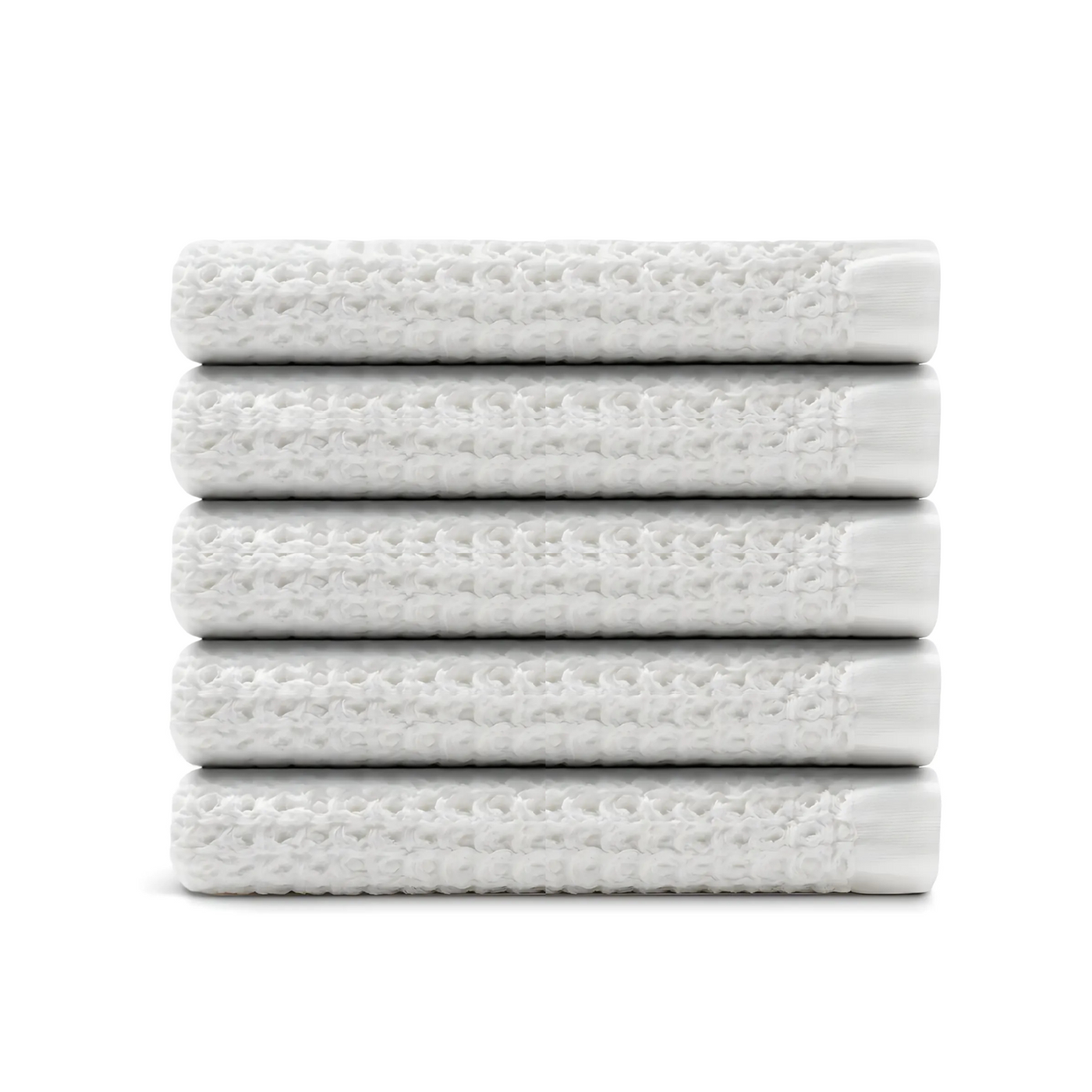 Egyptian Cotton Waffle Bath Towels 5pcs