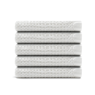 Egyptian Cotton Waffle Bath Towels 5pcs
