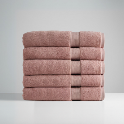 Ultrasoft Egyptian Cotton Bath Towels 5pcs (55x28in)