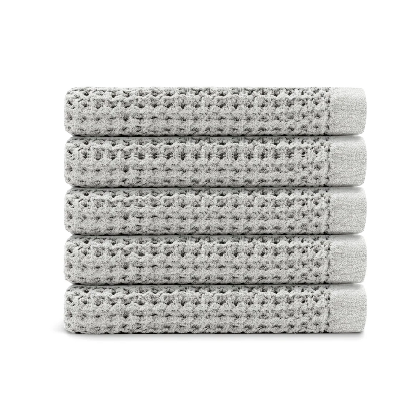 Egyptian Cotton Waffle Bath Towels 5pcs