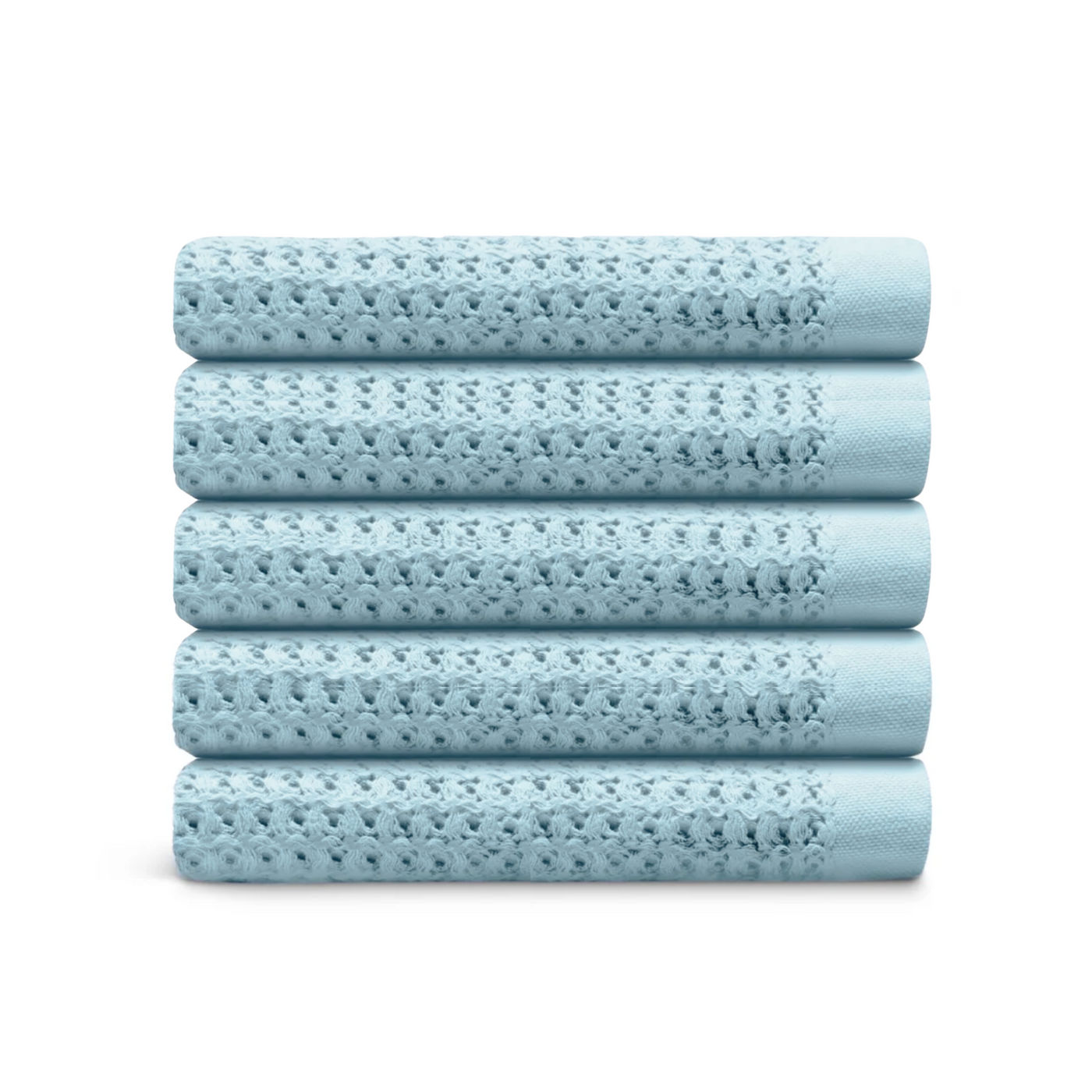Egyptian Cotton Waffle Bath Towels 5pcs