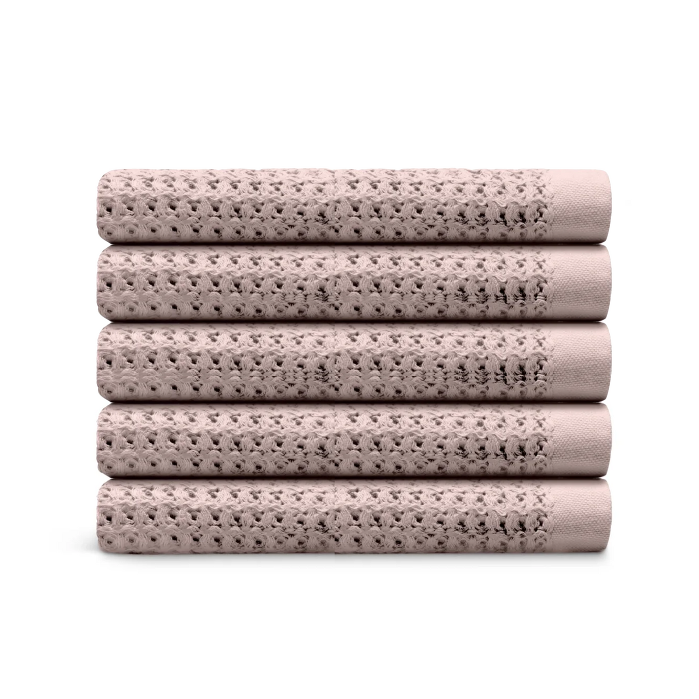 Egyptian Cotton Waffle Bath Towels 5pcs