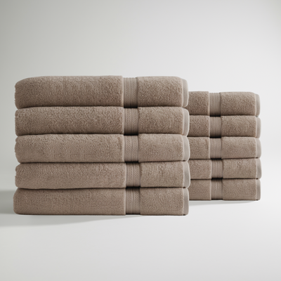 Ultrasoft Egyptian Cotton Bath Towels 10pcs (55x28in)