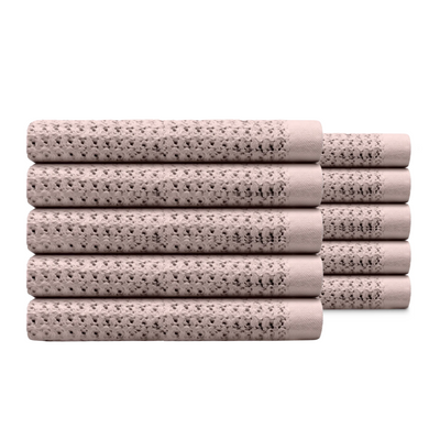 Egyptian Cotton Waffle Bath Towels 10pcs