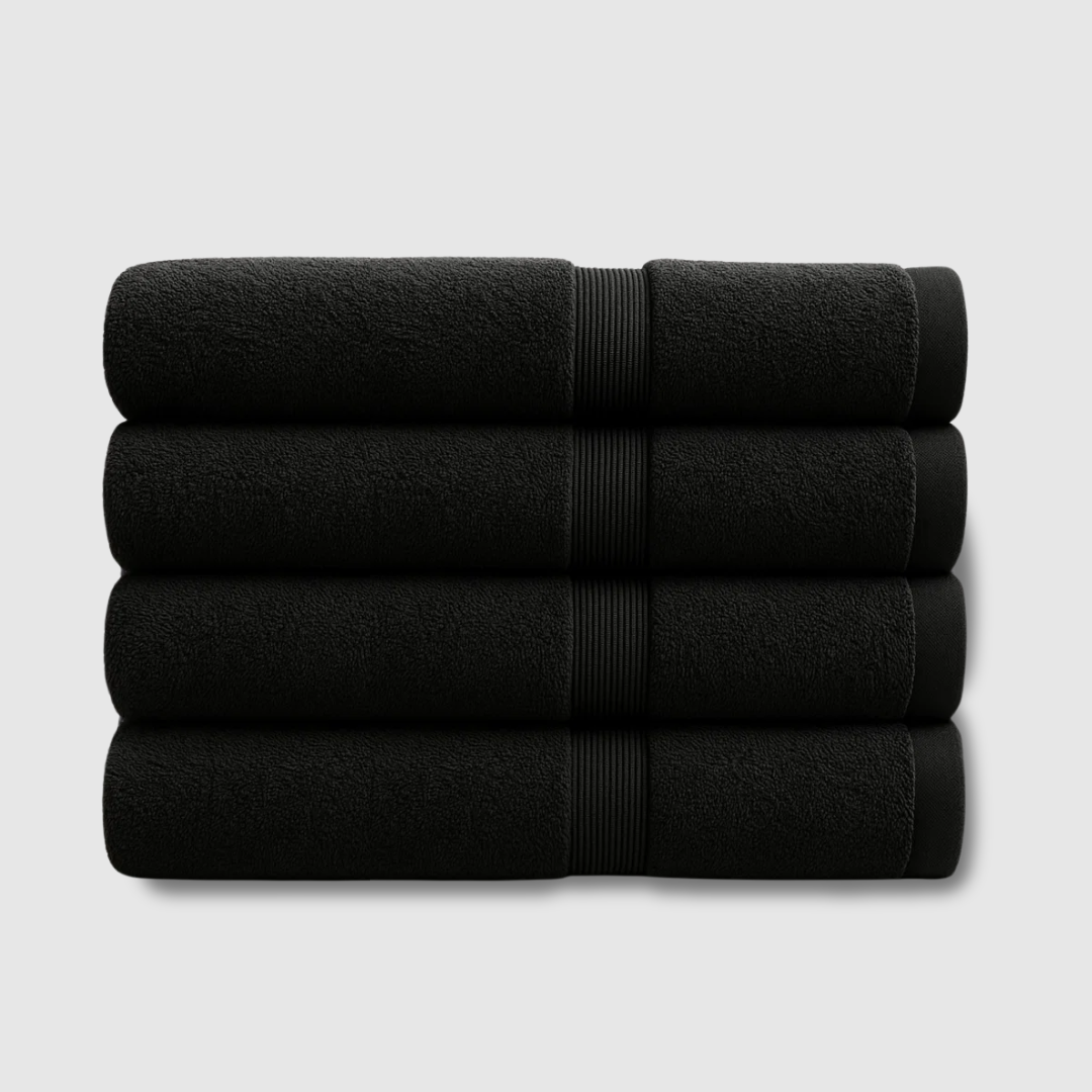Heavyweight cotton bath towels | 4pcs (55x28in)