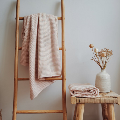 Egyptian Cotton Waffle Bath Towels 10pcs
