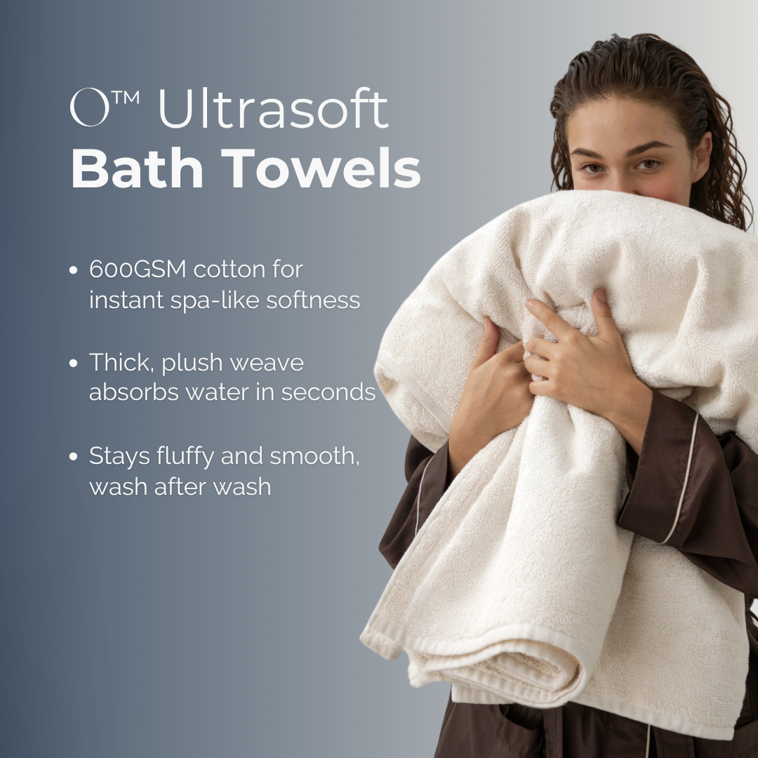 Ultrasoft Egyptian Cotton Bath Towels 5pcs (55x28in)