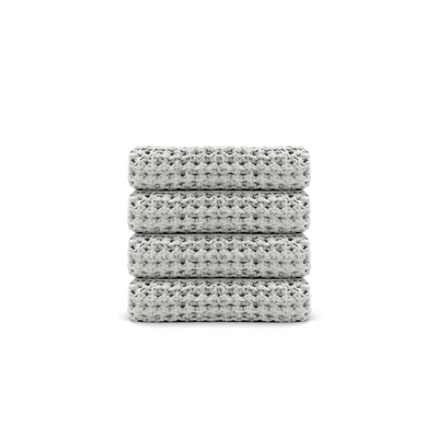 Egyptian Cotton Waffle Washcloth 4pcs