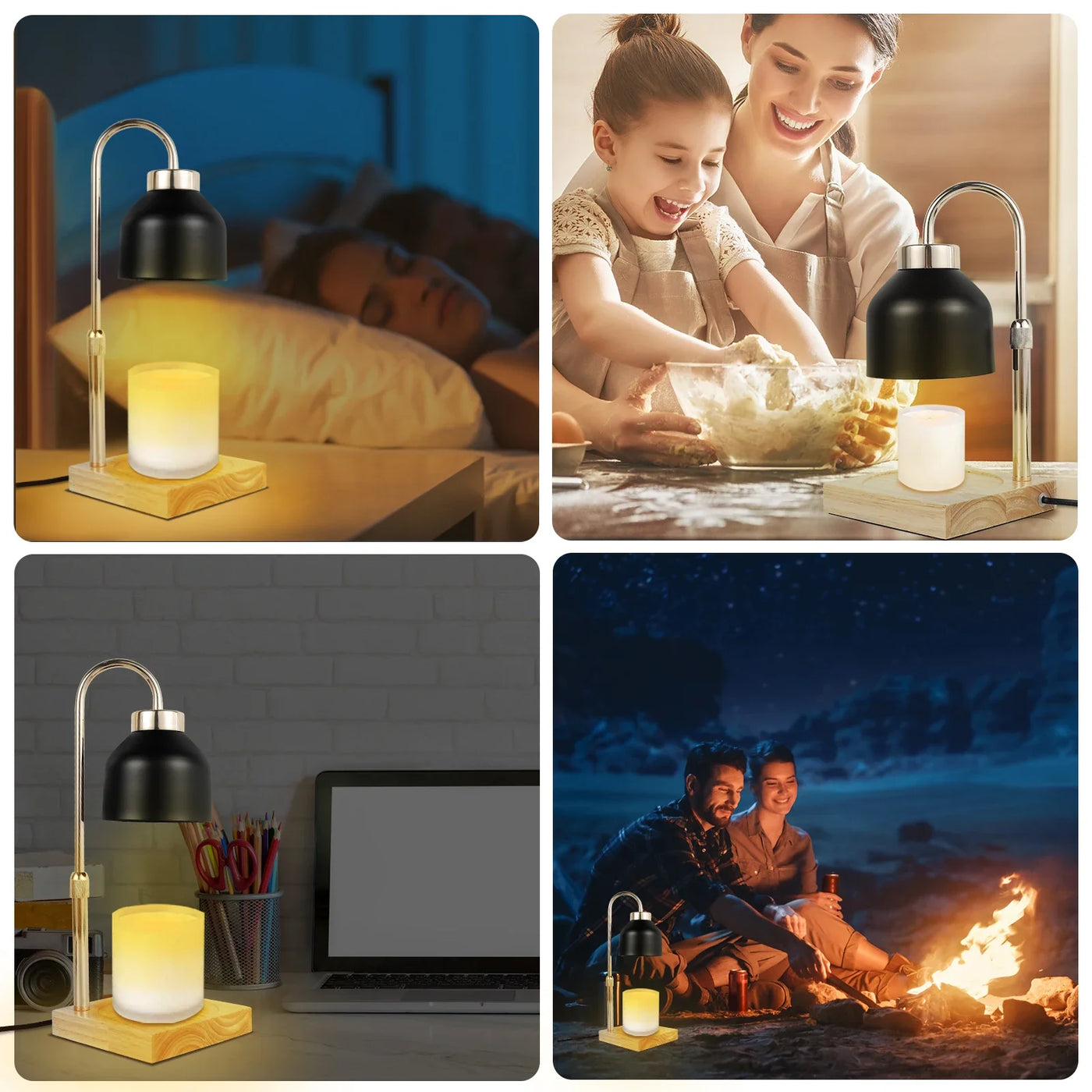 Harrow & Vale VLEUGEL Adjustable Candle Warmer Lamp