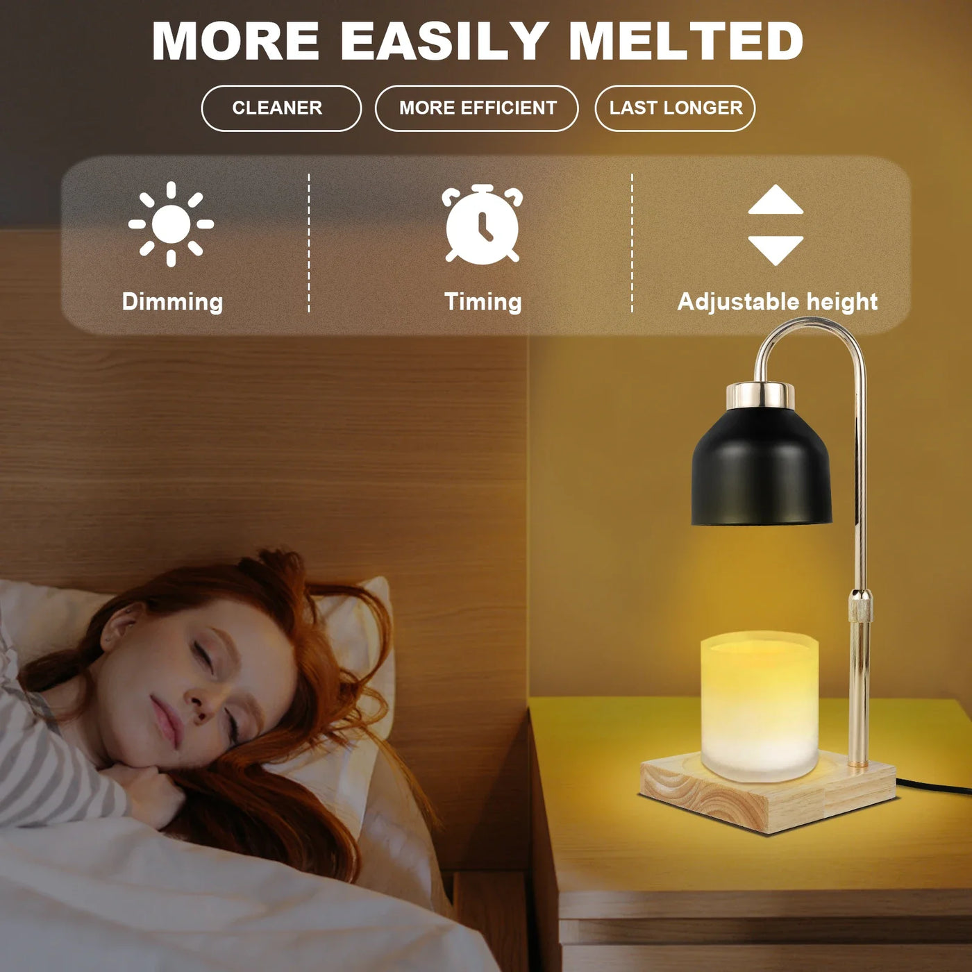 Harrow & Vale VLEUGEL Adjustable Candle Warmer Lamp