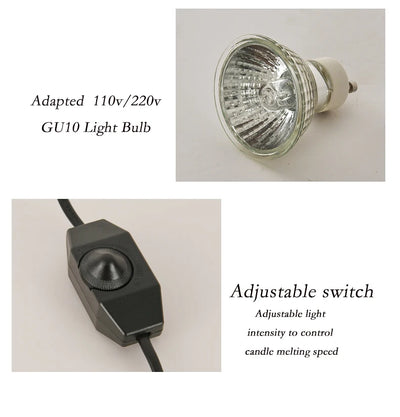 Harrow & Vale STRALEN LED Candle Warmer Lamp with Timer & Dimming
