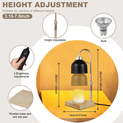 Harrow & Vale VLEUGEL Adjustable Candle Warmer Lamp