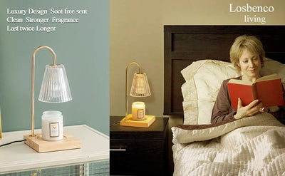 Harrow & Vale BAMBOE Adjustable Bamboo Candle Lamp Warmer